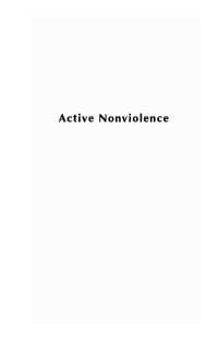 Cover image: Active Nonviolence 9781625642738