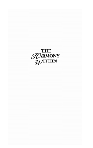 صورة الغلاف: The Harmony Within 9781625643858