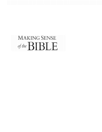 Imagen de portada: Making Sense of the Bible 9781625645012
