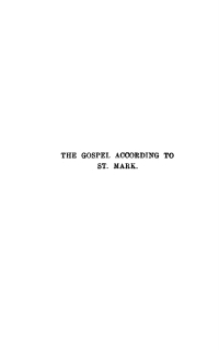 Imagen de portada: The Gospel According to St. Mark 9781625649669