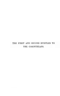 Cover image: The First and Second Epistle to the Corinthians 9781625649706