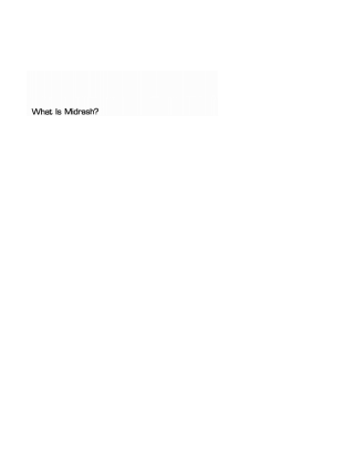 Cover image: What Is Midrash? 9781498200837