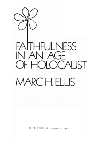 Imagen de portada: Faithfulness in an Age of Holocaust 9781498200813