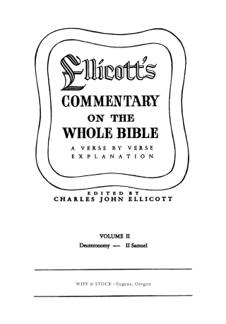 Cover image: Ellicott’s Commentary on the Whole Bible Volume II 9781498201377