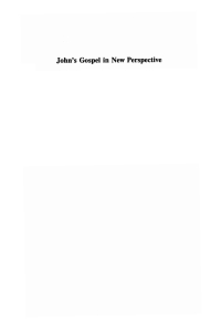 Imagen de portada: John’s Gospel in New Perspective 9781498202336