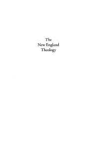 Cover image: The New England Theology 9781498220934