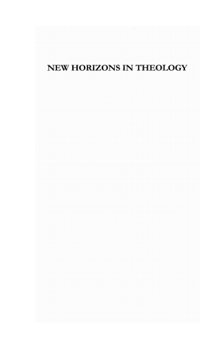 Cover image: New Horizons in Theology 9781498220958
