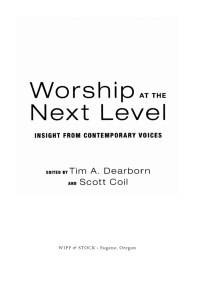Imagen de portada: Worship at the Next Level 9781498222976