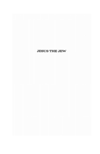 صورة الغلاف: Jesus the Jew 9781498224291