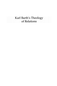 صورة الغلاف: Karl Barth’s Theology of Relations, Volume 1 9781498228787