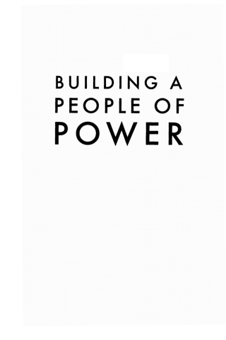 صورة الغلاف: Building a People of Power 9781498235853