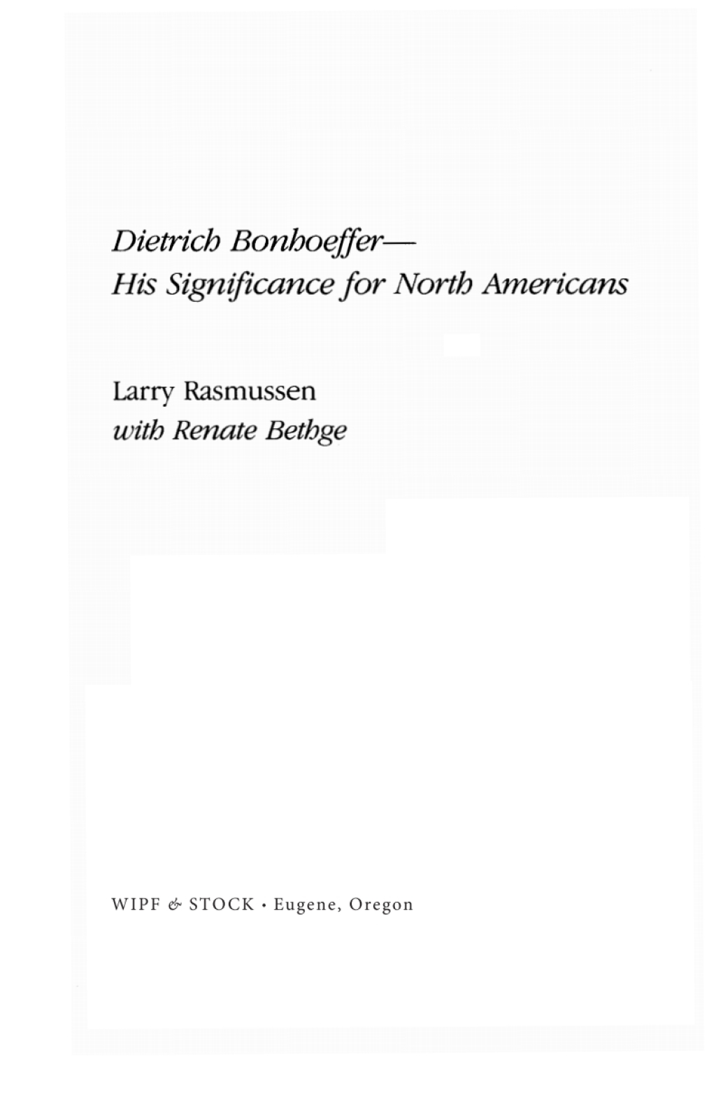 Dietrich Bonhoeffer eBook