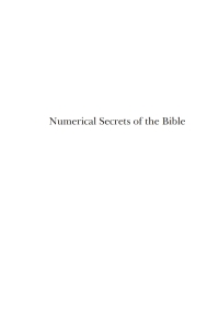 Omslagafbeelding: Numerical Secrets of the Bible 9781498284264