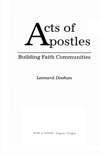 Imagen de portada: Acts of the Apostles 9781532606595