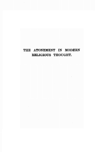 Cover image: The Atonement in Modern Religious Thought 9781532610844