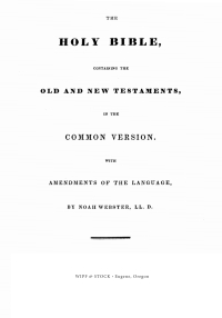Cover image: The Webster Bible 9781532611537