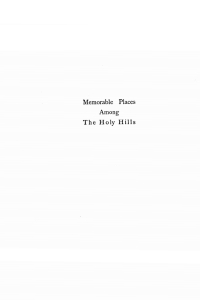 Cover image: Memorable Places Among the Holy Hills 9781532616020