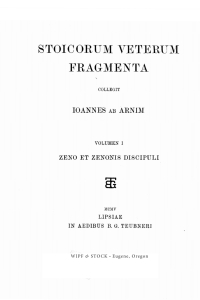 Cover image: Stoicorum Veterum Fragmenta Volume 1 9781532616518