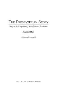 صورة الغلاف: The Presbyterian Story 9781532616464