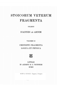 表紙画像: Stoicorum Veterum Fragmenta Volume 2 9781532616525