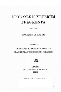 表紙画像: Stoicorum Veterum Fragmenta Volume 3 9781532616532