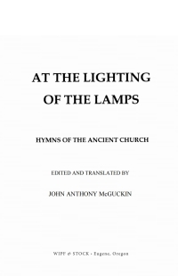 Cover image: At the Lighting of the Lamps 9781532616594