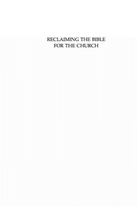 Imagen de portada: Reclaiming the Bible for the Church 9781532616853