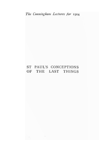 Cover image: St. Paul’s Conceptions of the Last Things 9781532618819