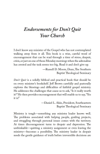 Cover image: Don’t Quit Your Church 9781532632976
