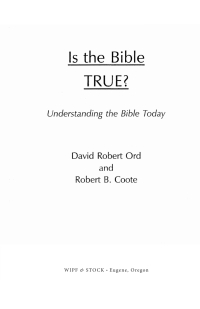 Cover image: Is the Bible True? 9781532636998