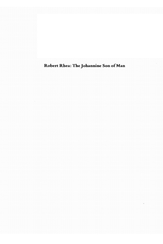 صورة الغلاف: The Johannine Son of Man 9781532637032