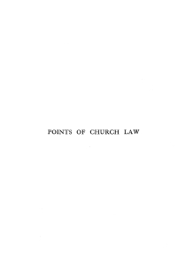 Cover image: Points of Church Law 9781532642975
