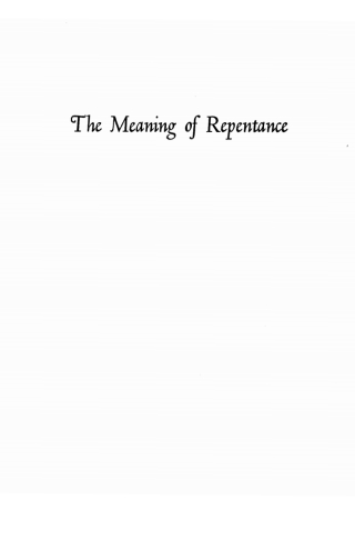 Cover image: The Meaning of Repentance 9781532645761