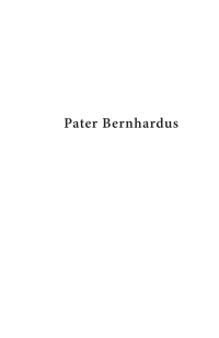 Cover image: Pater Bernhardus 2nd edition 9781532645907