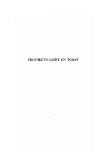 Cover image: Prophecy’s Light on Today 9781532646287