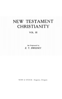 Cover image: New Testament Christianity, Vol. 3 9781532648120