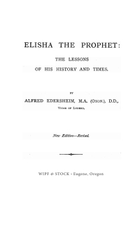 Cover image: Elisha the Prophet 9781532656125