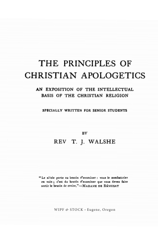 Cover image: The Principles of Christian Apologetics 9781532656415