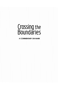 صورة الغلاف: Crossing the Boundaries 9781532658259