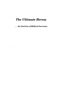 Cover image: The Ultimate Heresy 9781532663499