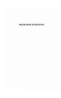 Imagen de portada: Prayer Book Interleaves 9781532664342