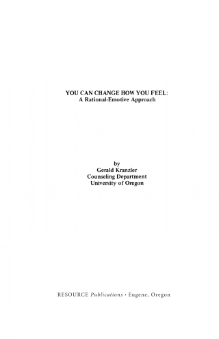 Cover image: You Can Change How You Feel 9781532668333