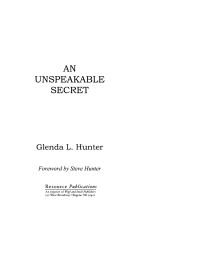 Cover image: An Unspeakable Secret 9781592440429
