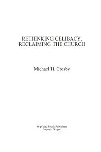 Cover image: Rethinking Celibacy, Reclaiming the Church 9781592442768