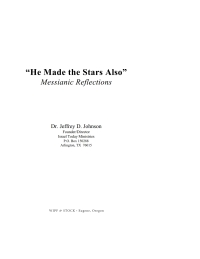 Cover image: "He Made the Stars Also": Messianic Reflections 9781592442935