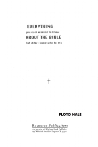 Imagen de portada: Everything You Ever Wanted to Know About the Bible But Didn't Know Who to Ask 9781592446698
