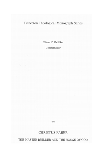 Cover image: Christus Faber 9781556350146