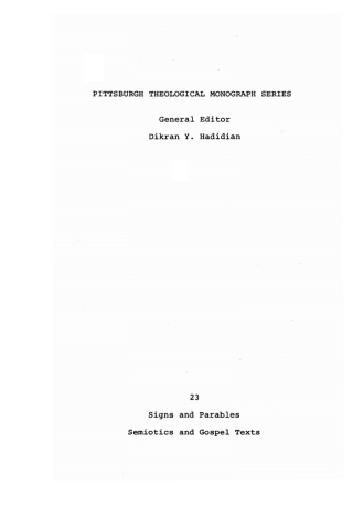 表紙画像: Signs and Parables 9780915138357