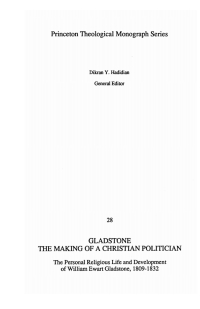 صورة الغلاف: Gladstone: The Making of a Christian Politician 9781556350122