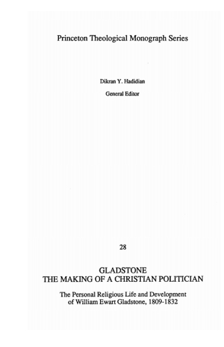 Cover image: Gladstone: The Making of a Christian Politician 9781556350122